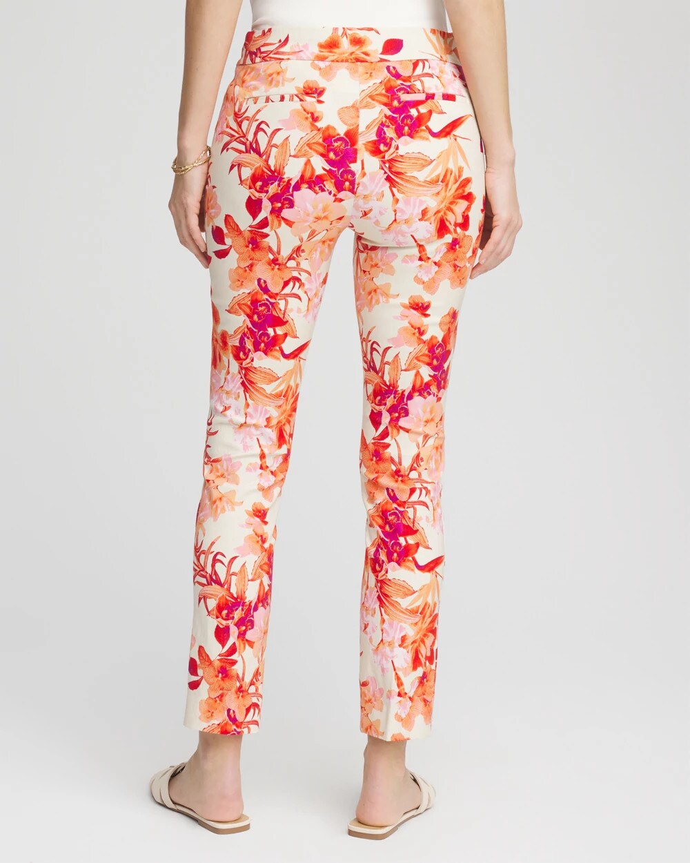 Chico's Women | Petite Brigitte™ Slub Ankle Pants SUNSET PEACH