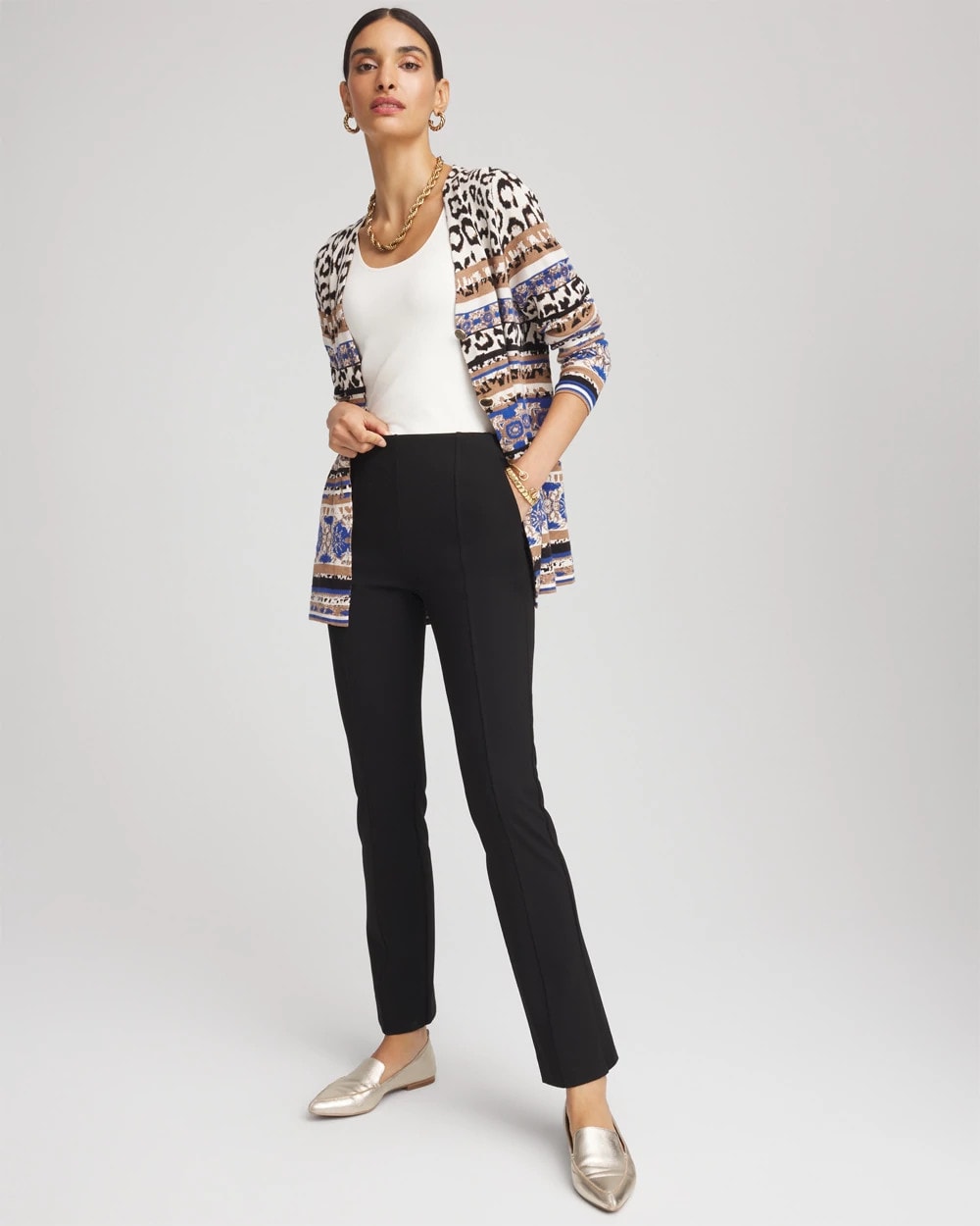 Chico's Women | Petite Juliet Straight Ankle Pants BLACK