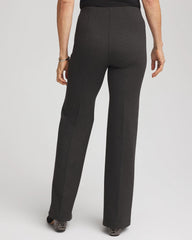 Chico's Women | Petite Juliet Wide Full-Length Ponte Pants GRAPHITE HEATHER GRAY