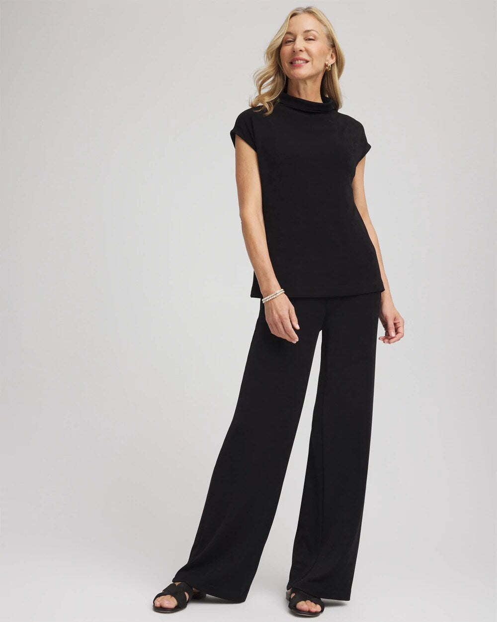 Chico's Women | Petite Travelers™ Wide-Leg Pocket Pants TRAVELERS BLACK