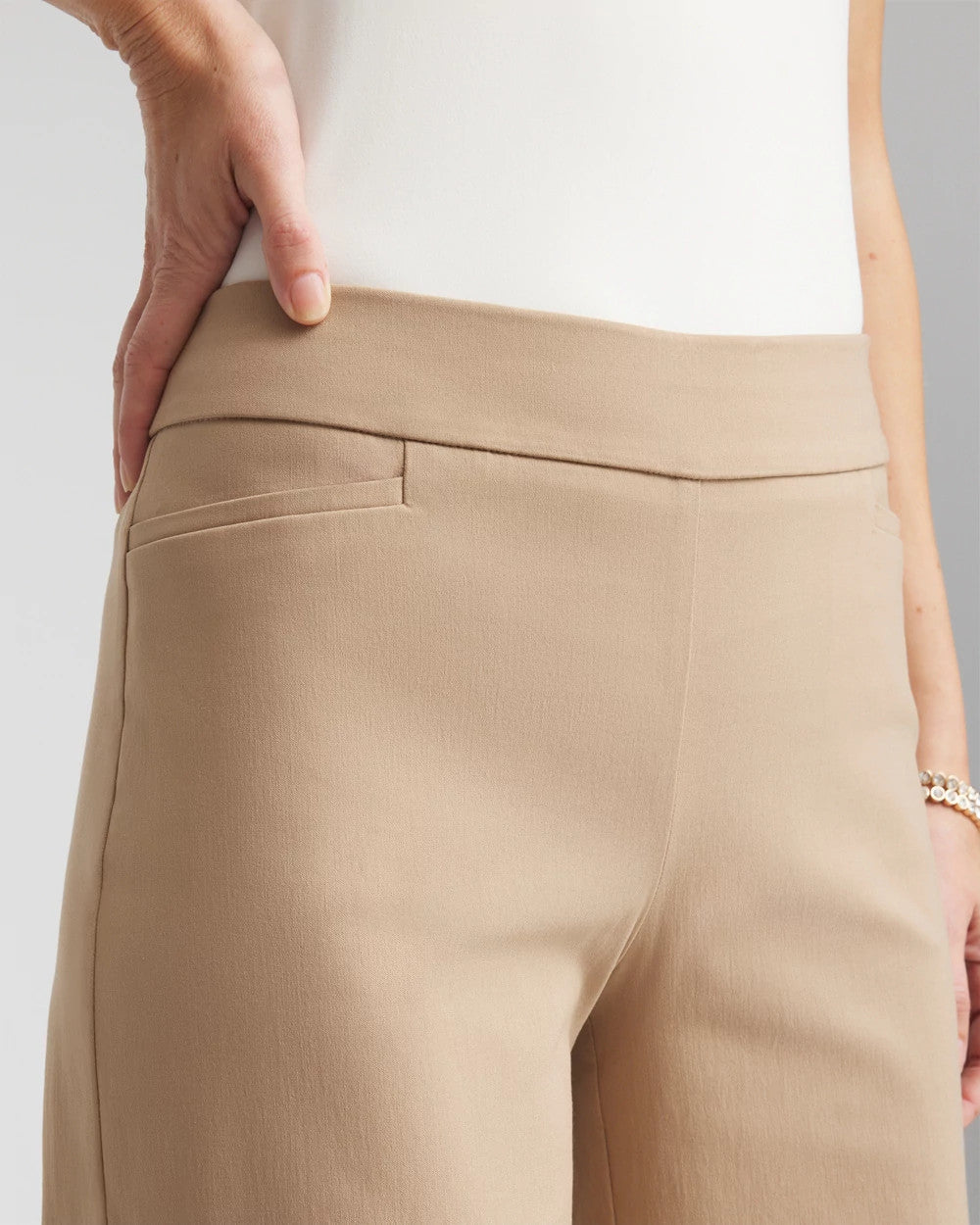 Petite Brigitte™ Slim Wide-Leg Pants