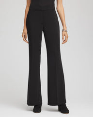 Chico's Women | Petite Crepe Flared Trouser Pants BLACK