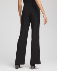 Chico's Women | Petite Crepe Flared Trouser Pants BLACK