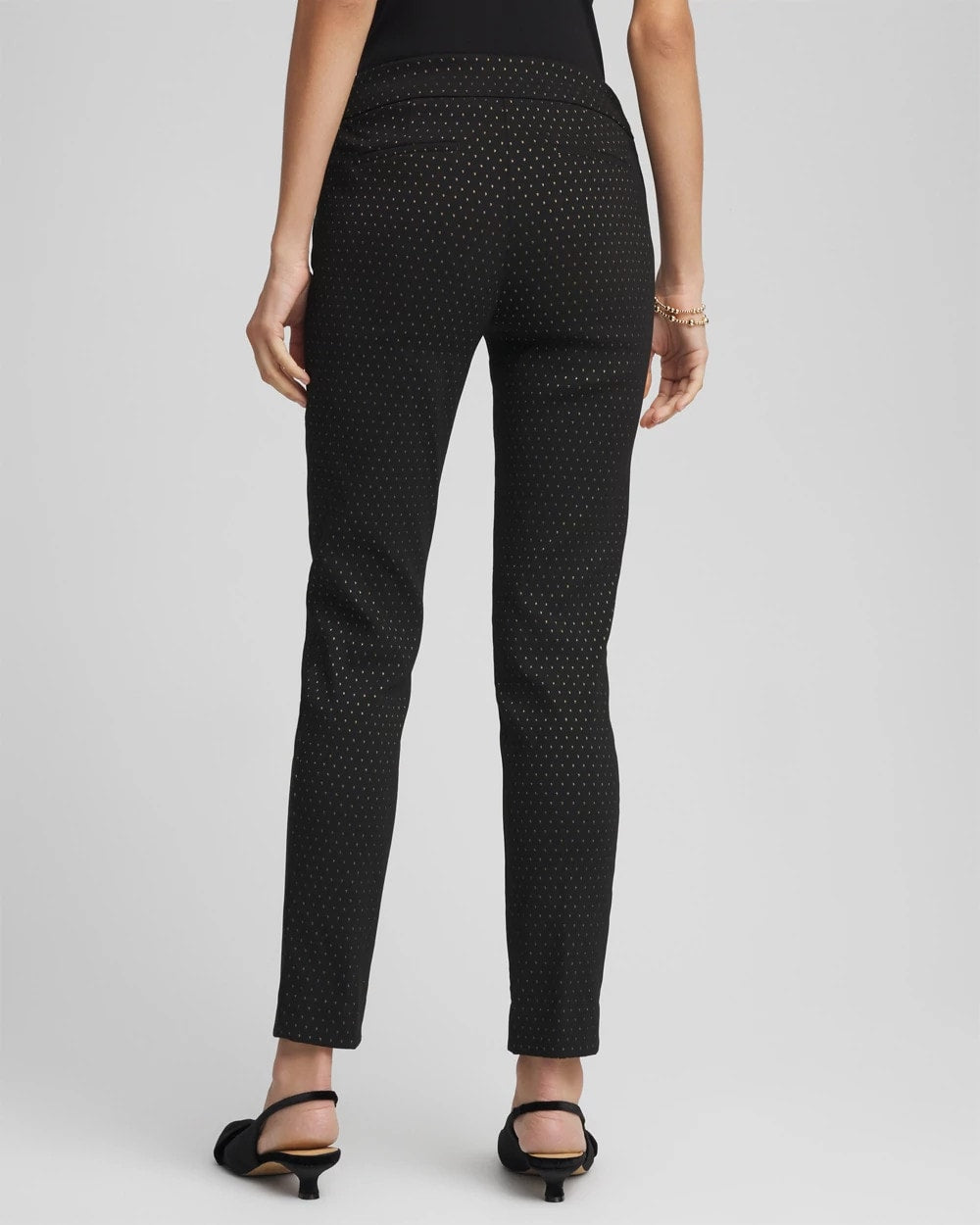 Petite Jacquard Brigitte™ Slim Ankle Pants