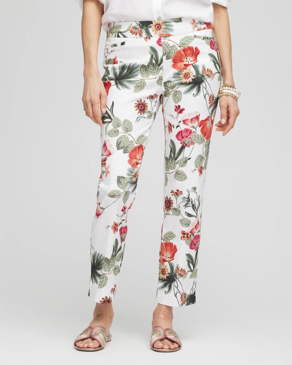 Petite Brigitte™ Slub Cropped Pants