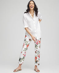 Petite Brigitte™ Slub Cropped Pants