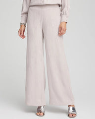 Chico's Women | Petite Sequin Wide Leg Pant HELIUM