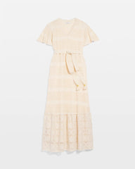 Chico's Women | Crochet-Lace Maxi Dress GLISTENING SAND