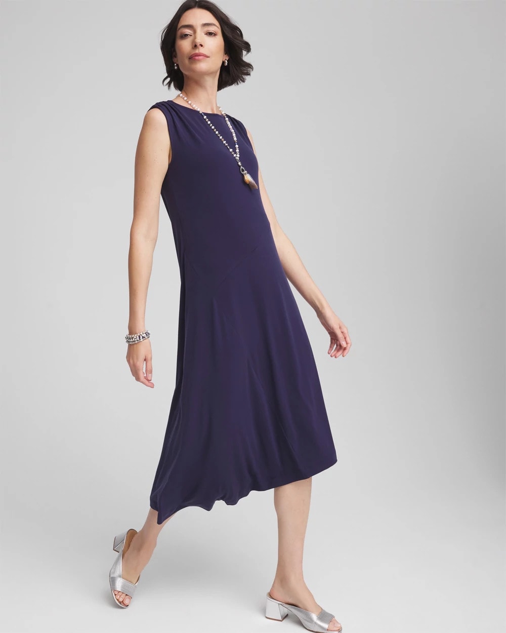 Petite Travelers™ Knit Sleeveless Dress