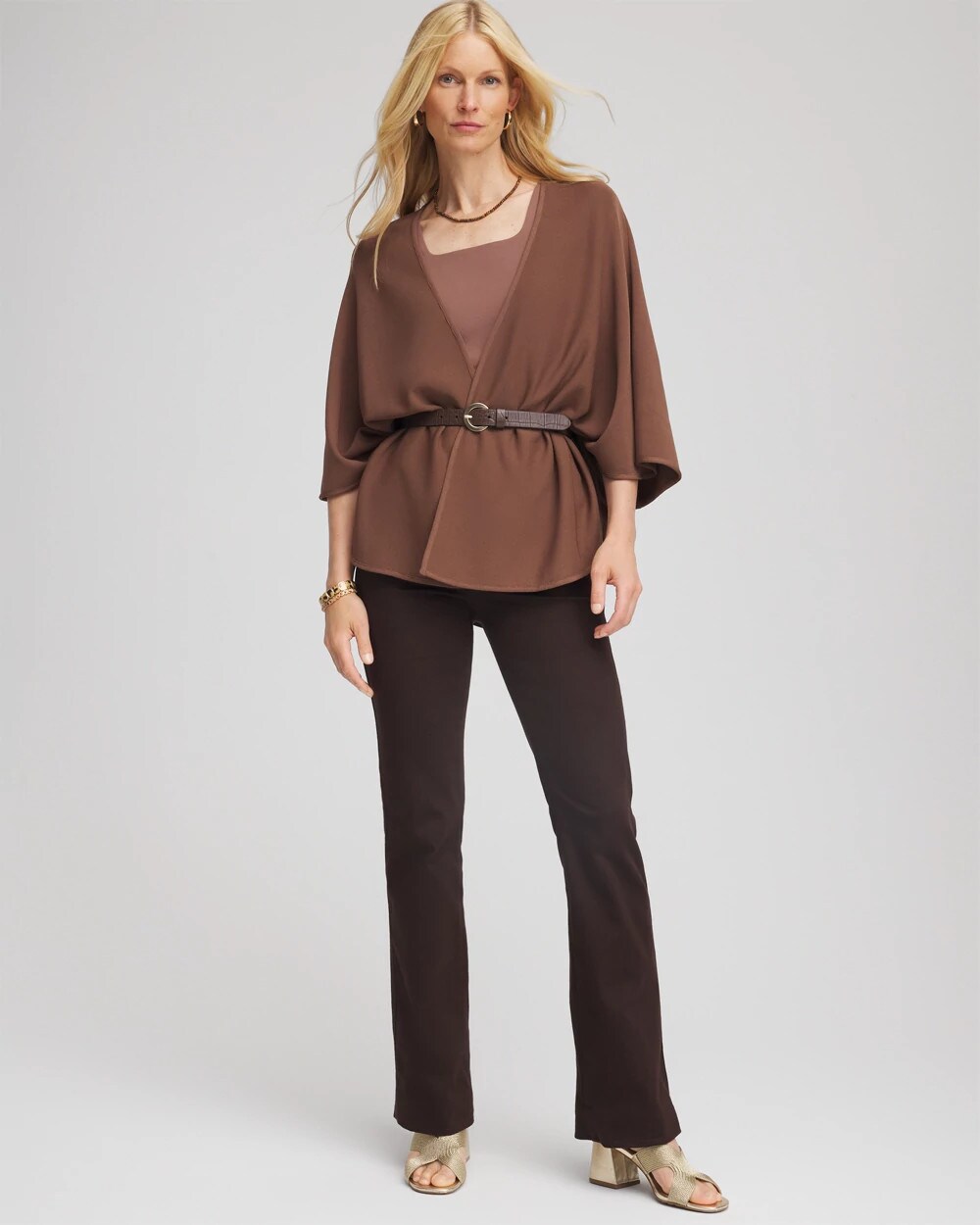 Chico's Women | Petite Pull-On Slim Bootcut Jeggings COCOA BEAN