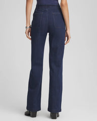 Chico's Women | Petite Pull-On Wide-Leg Trouser Jeans BRIDGE STREET RINSE