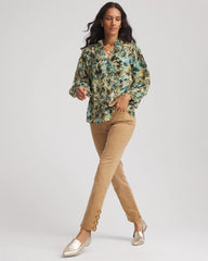 Chico's Women | Petite Girlfriend Slim Ankle Jeans CARAMEL APPLE