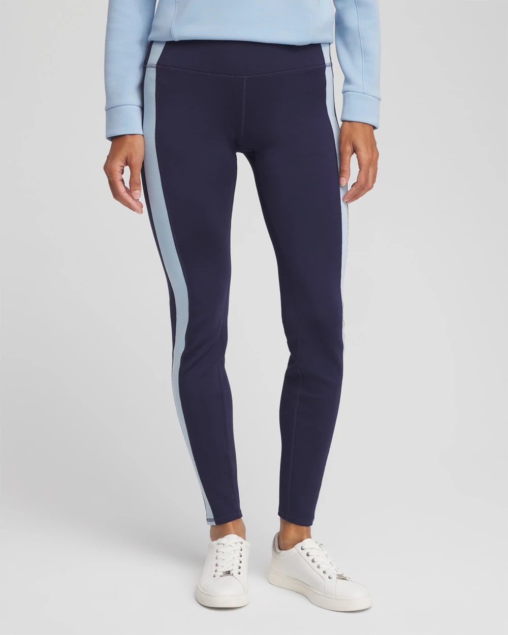 Chico's Women | Zenergy® Soft Topaz Contrast Leggings PASSPORT BLUE