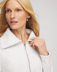 Chico's Women | Zenergy® Textured Rib Tunic LIGHT HEATHER GRAY