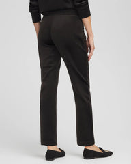Chico's Women | Zenergy® Velour Tapered Ankle Pants BLACK