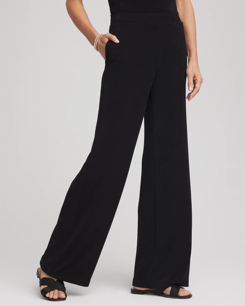 Chico's Women | Travelers™ Wide-Leg Pocket Pants TRAVELERS BLACK