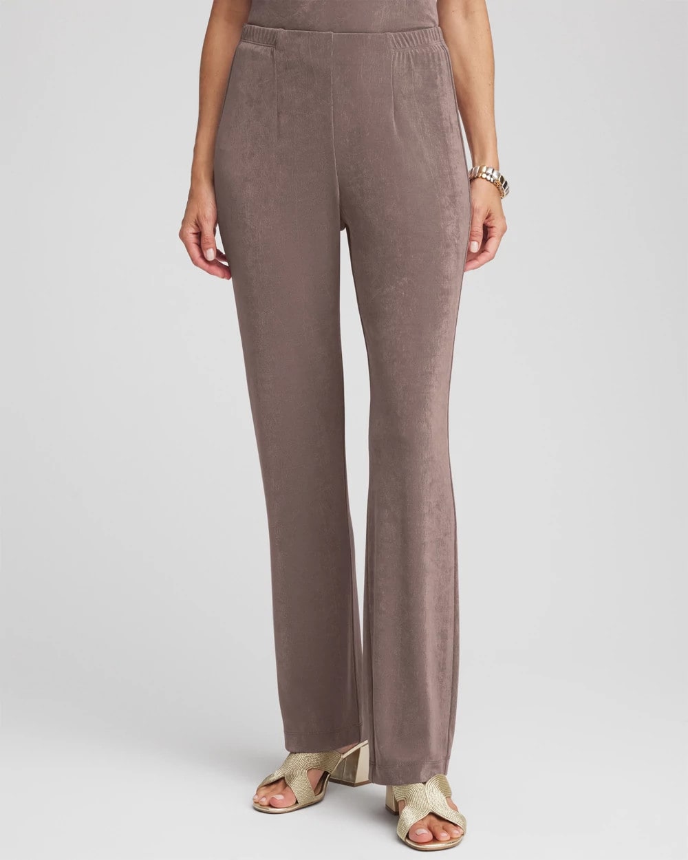 Chico's Women | Petite Travelers™ No Tummy Pants DEEP TAUPE