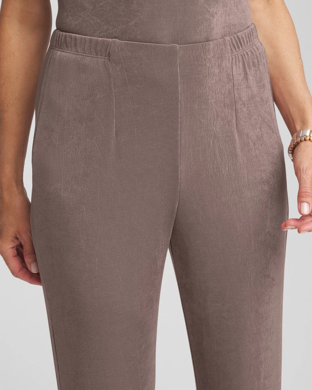 Chico's Women | Petite Travelers™ No Tummy Pants DEEP TAUPE