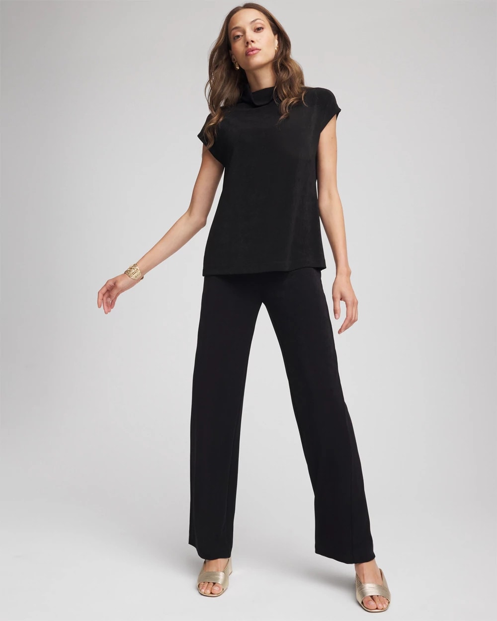 Chico's Women | Travelers™ Hollywood-Waist Straight-Leg Pants TRAVELERS BLACK