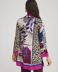 Chico's Women | Travelers™ Collection Artisanal Cardigan BLACKENED BURGUNDY