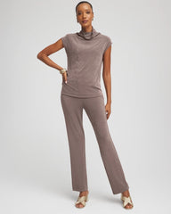Chico's Women | Travelers™ Mockneck Top DEEP TAUPE