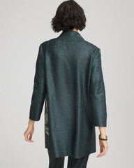 Chico's Women | Travelers™ Collection Artisanal Crushed Reversible Jacket DARKEST SPRUCE