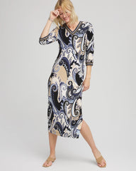 Chico's Women | Travelers™ Paisley Maxi Dress CANYON BLUE