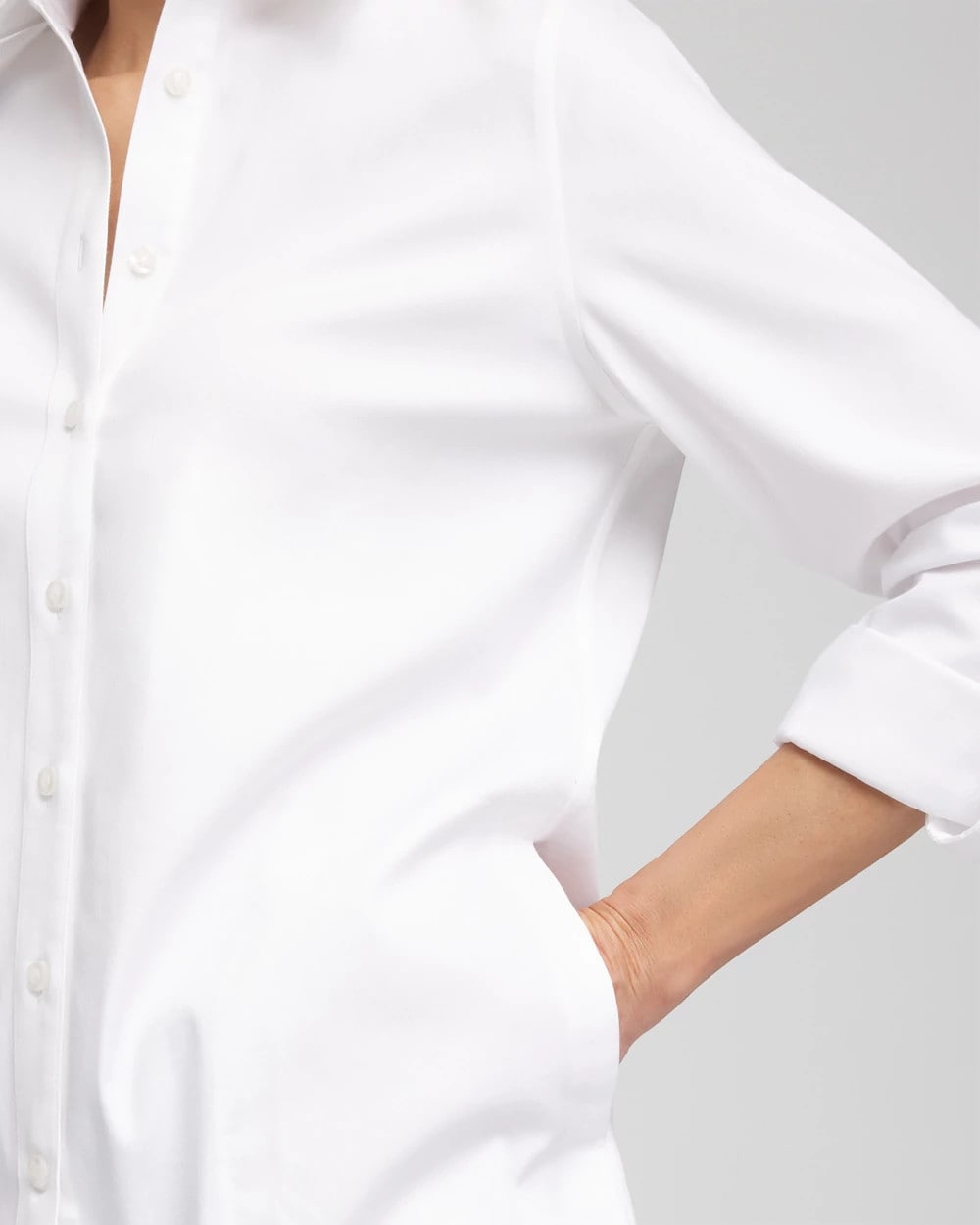 Chico's Women | No Iron™ Pocket Tunic OPTIC WHITE