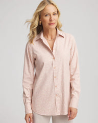 Chico's Women | No Iron™ Feminine Jacquard Shirt ROSE SMOKE