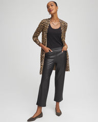Chico's Women | Faux Leather Brigitte™ Pull-On Cropped Pants BLACK