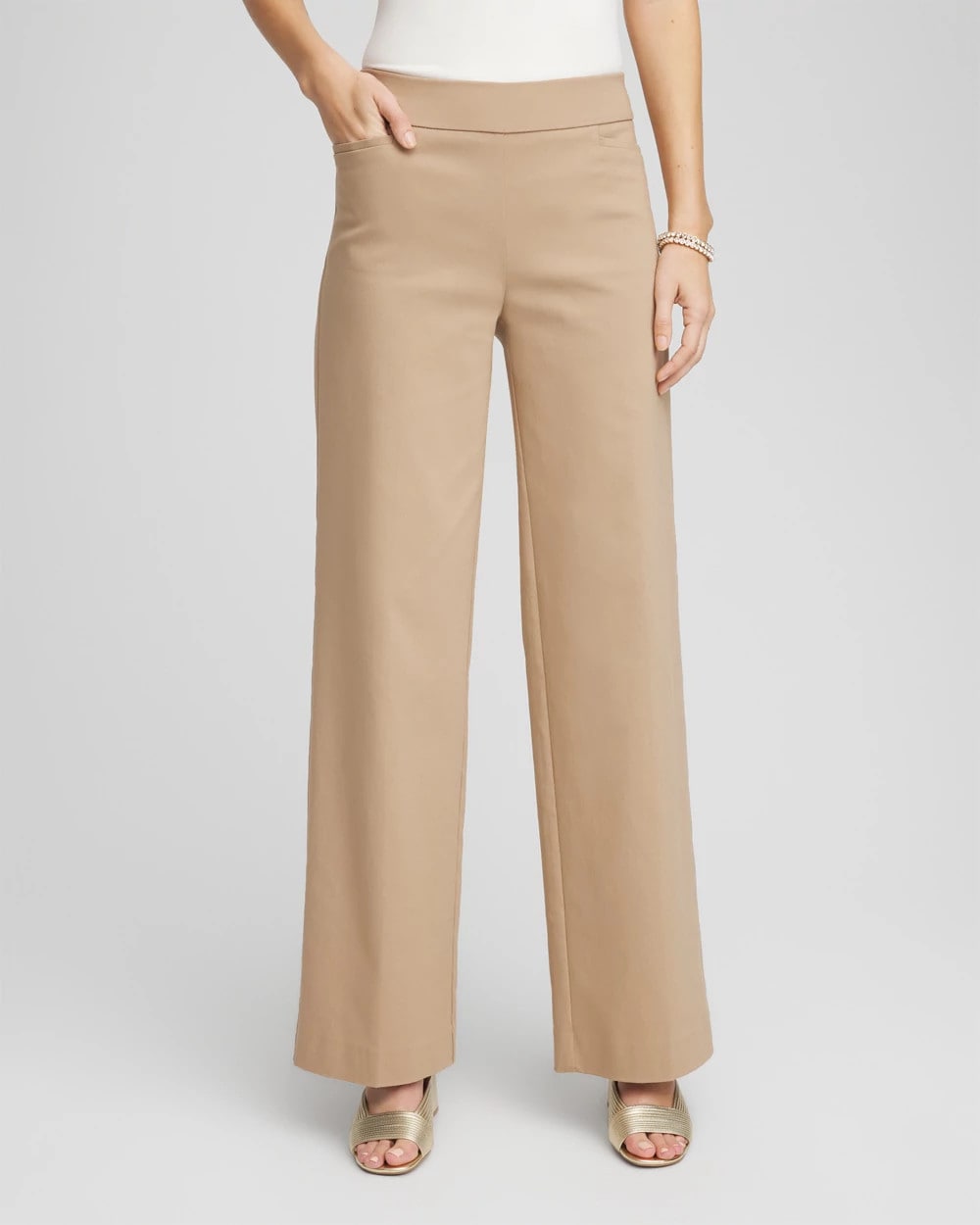 Chico's Women | Brigitte™ Slim Wide-Leg Pants CATTAIL BROWN