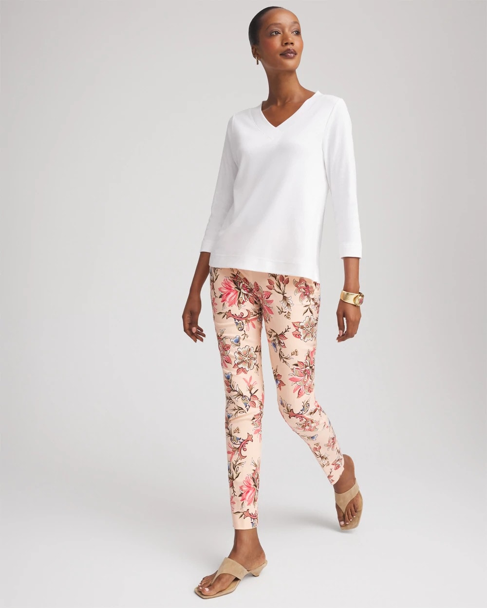 Chico's Women | Brigitte™ Pull-On Slim Ankle Pants BLUSHED