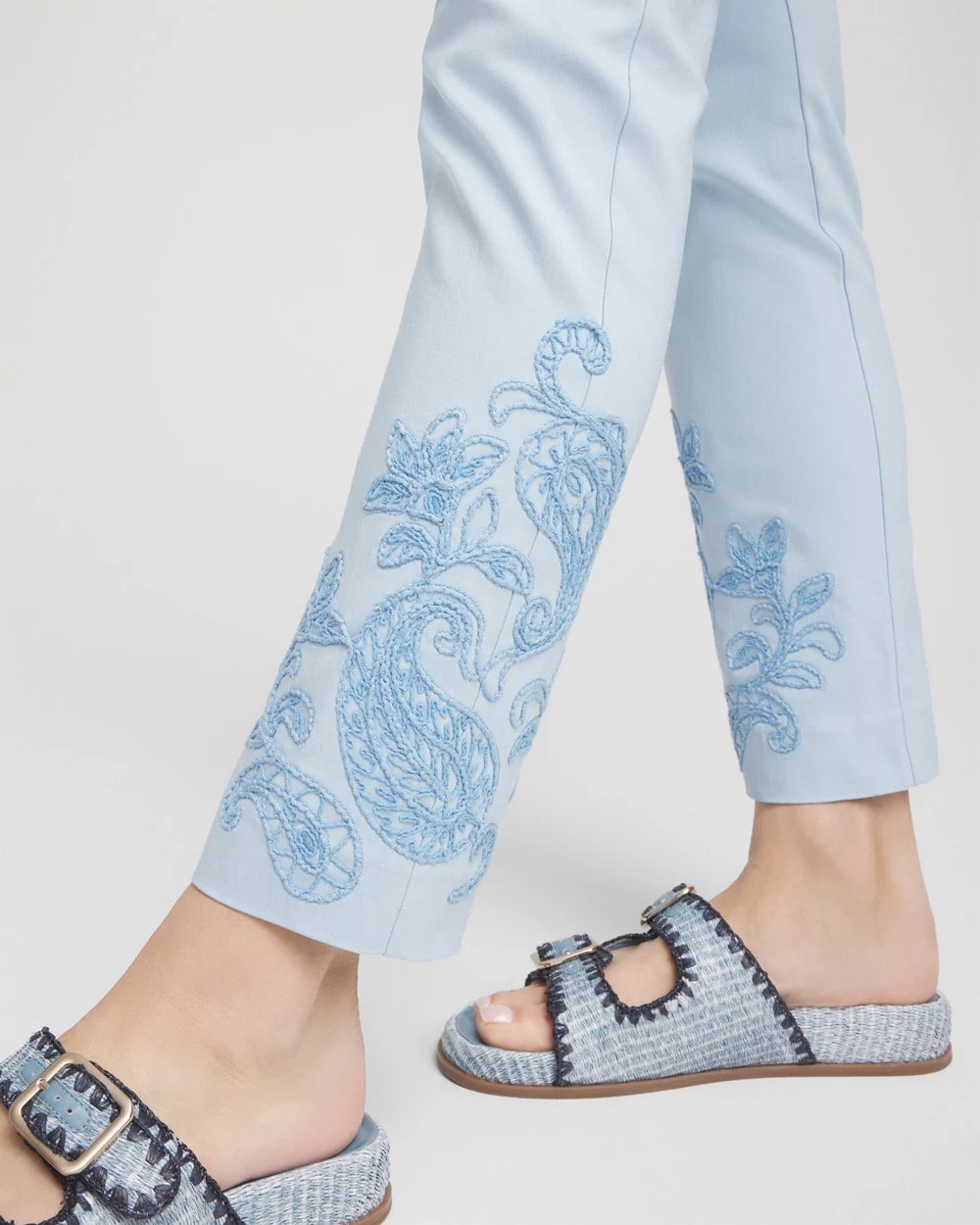 Brigitte™ Embroidered Ankle Pants