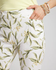 Brigitte™ Slub Slim Ankle Pants