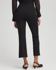 Chico's Women | Juliet Feathered Flared Cropped Pants BLACK