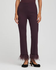 Chico's Women | Juliet Feathered Flared Cropped Pants NIGHT BLOOM