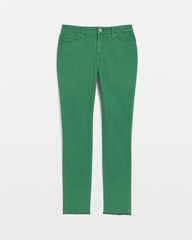 Chico's Women | Girlfriend Fray Hem Ankle Jeans JARDIN GREEN