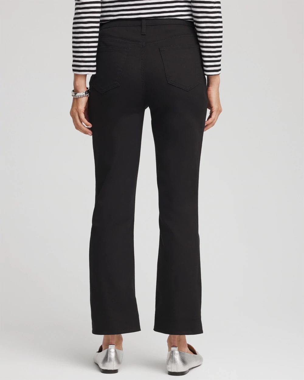 Cropped Girlfriend Kick-Flare Jeans