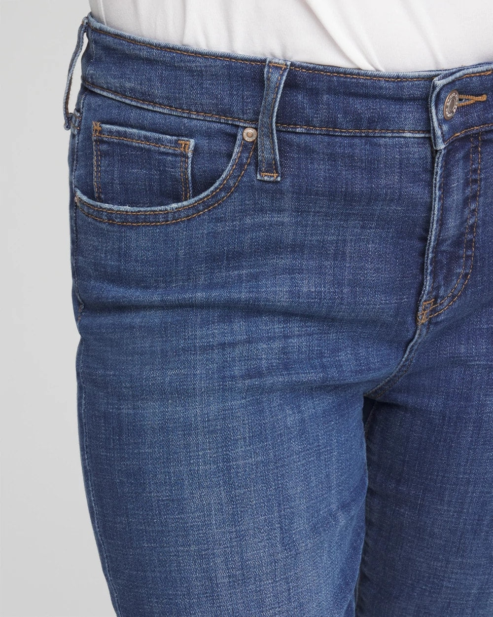 Girlfriend Slim Frayed Ankle Jeans