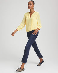 Girlfriend Cropped Flared Jeans