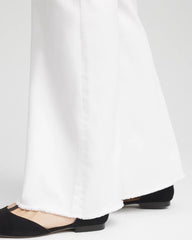 Girlfriend No Stain Frayed Flared Jeans